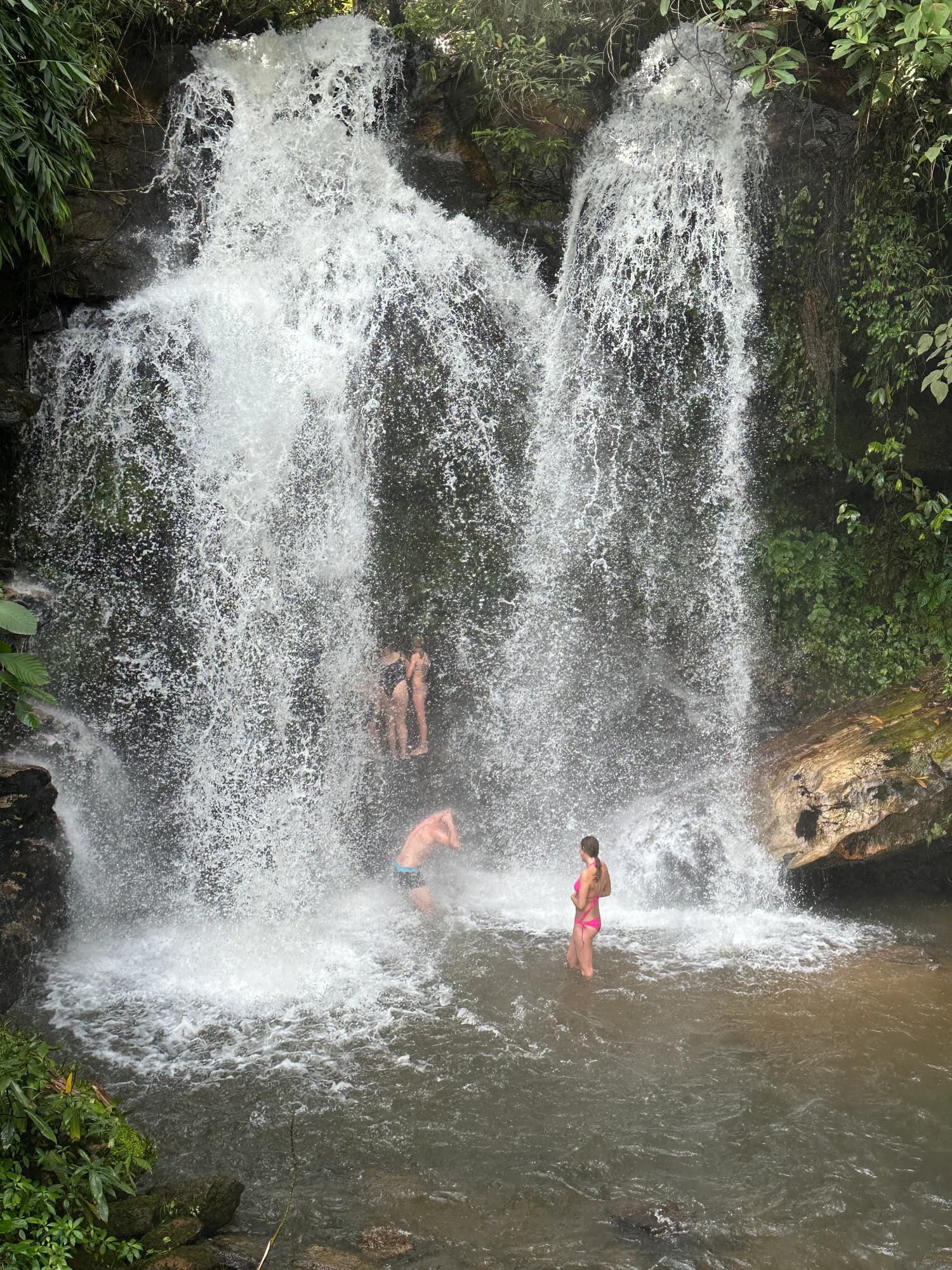 Elephant Care, Trek, Waterfall & Bamboo Raft at Lakerpor Elephant